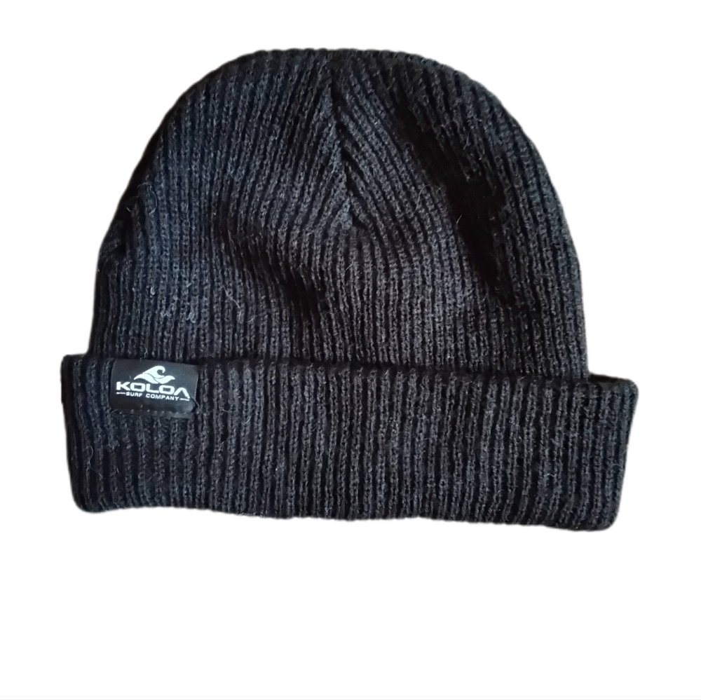 Koloa Surf Company Toboggan Black‎ Knit Beanie One Size